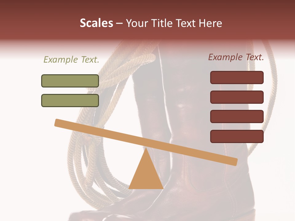 Stictching Twist Leather PowerPoint Template