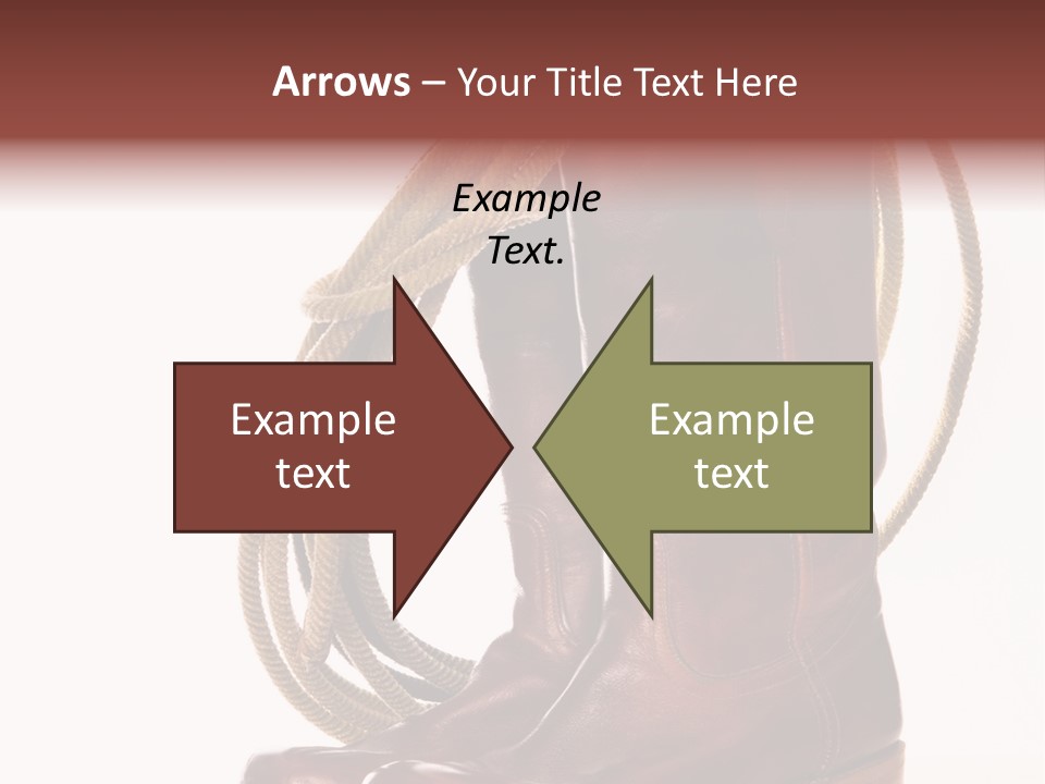 Stictching Twist Leather PowerPoint Template