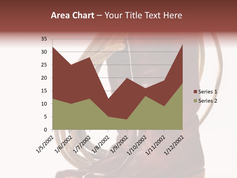 Stictching Twist Leather PowerPoint Template