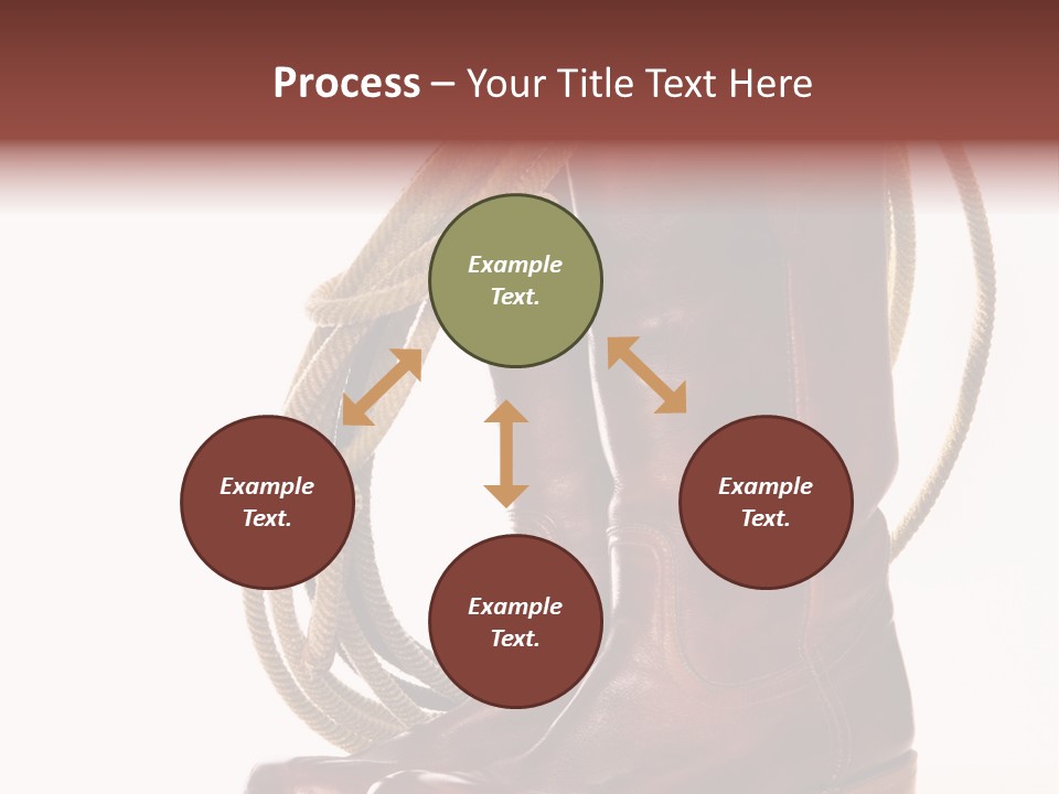 Stictching Twist Leather PowerPoint Template