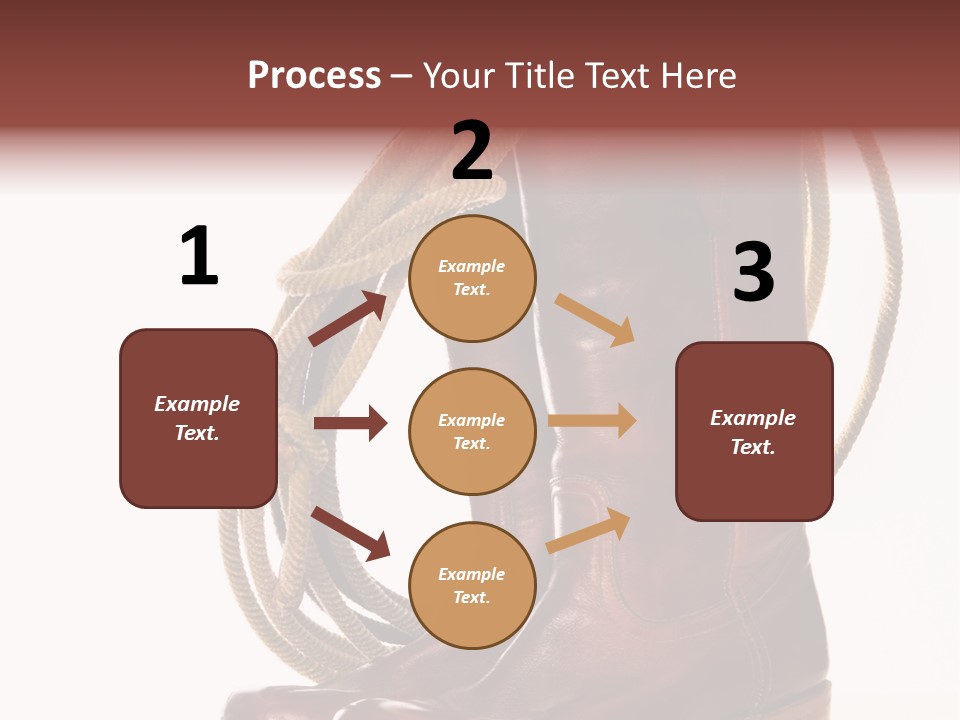 Stictching Twist Leather PowerPoint Template