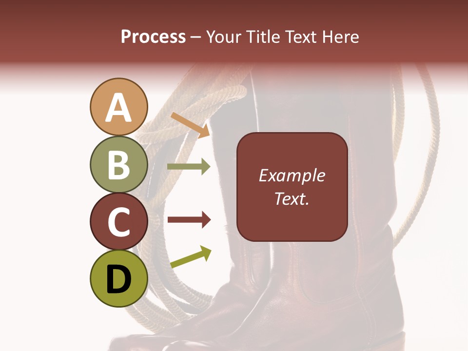 Stictching Twist Leather PowerPoint Template