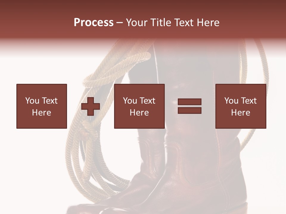 Stictching Twist Leather PowerPoint Template