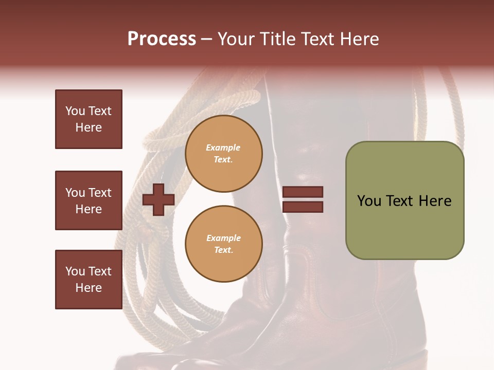 Stictching Twist Leather PowerPoint Template