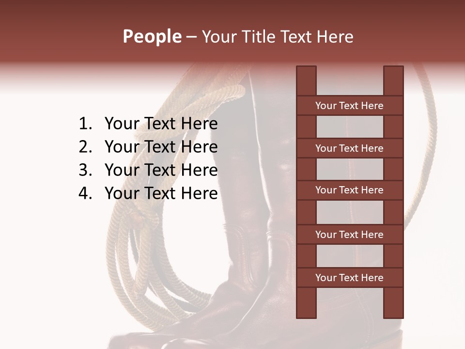 Stictching Twist Leather PowerPoint Template