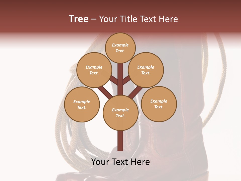 Stictching Twist Leather PowerPoint Template