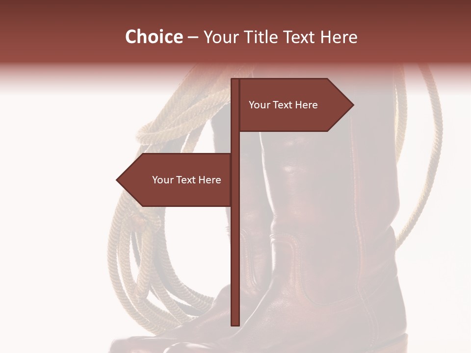 Stictching Twist Leather PowerPoint Template