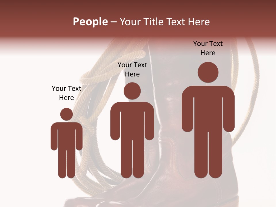 Stictching Twist Leather PowerPoint Template