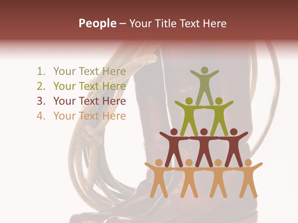 Stictching Twist Leather PowerPoint Template