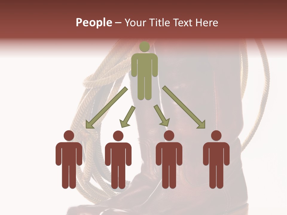 Stictching Twist Leather PowerPoint Template