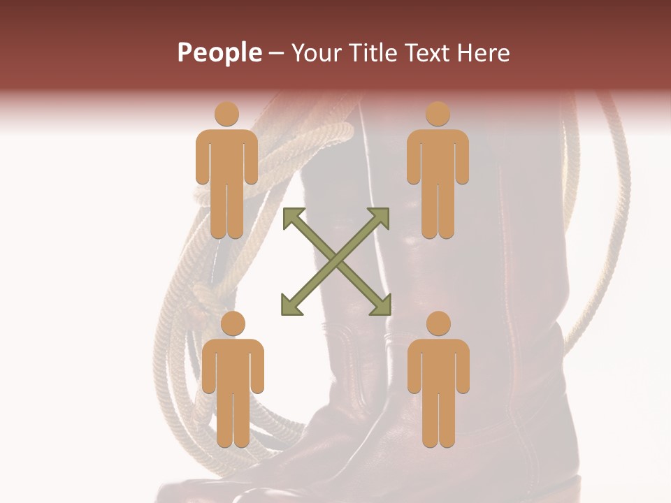 Stictching Twist Leather PowerPoint Template