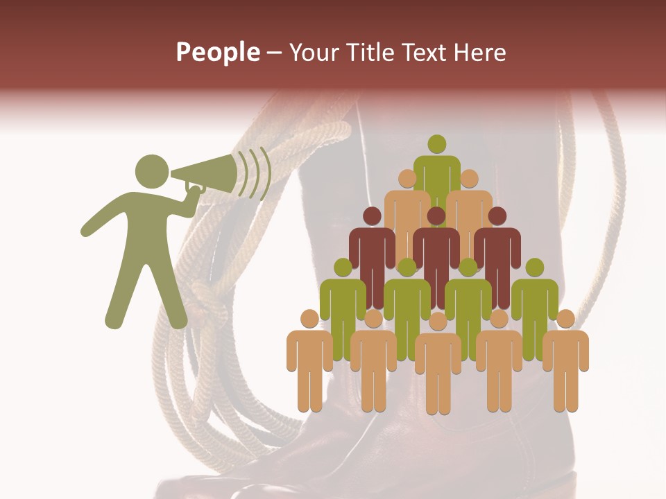 Stictching Twist Leather PowerPoint Template