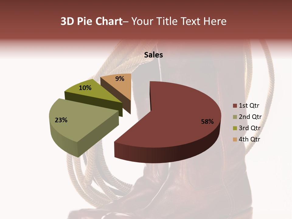 Stictching Twist Leather PowerPoint Template