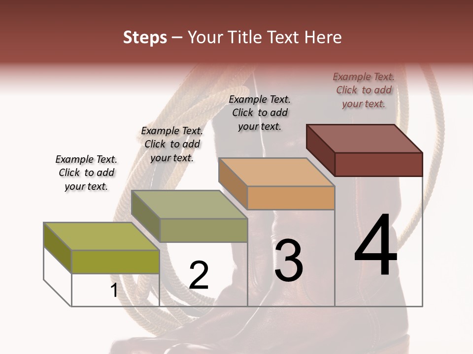 Stictching Twist Leather PowerPoint Template