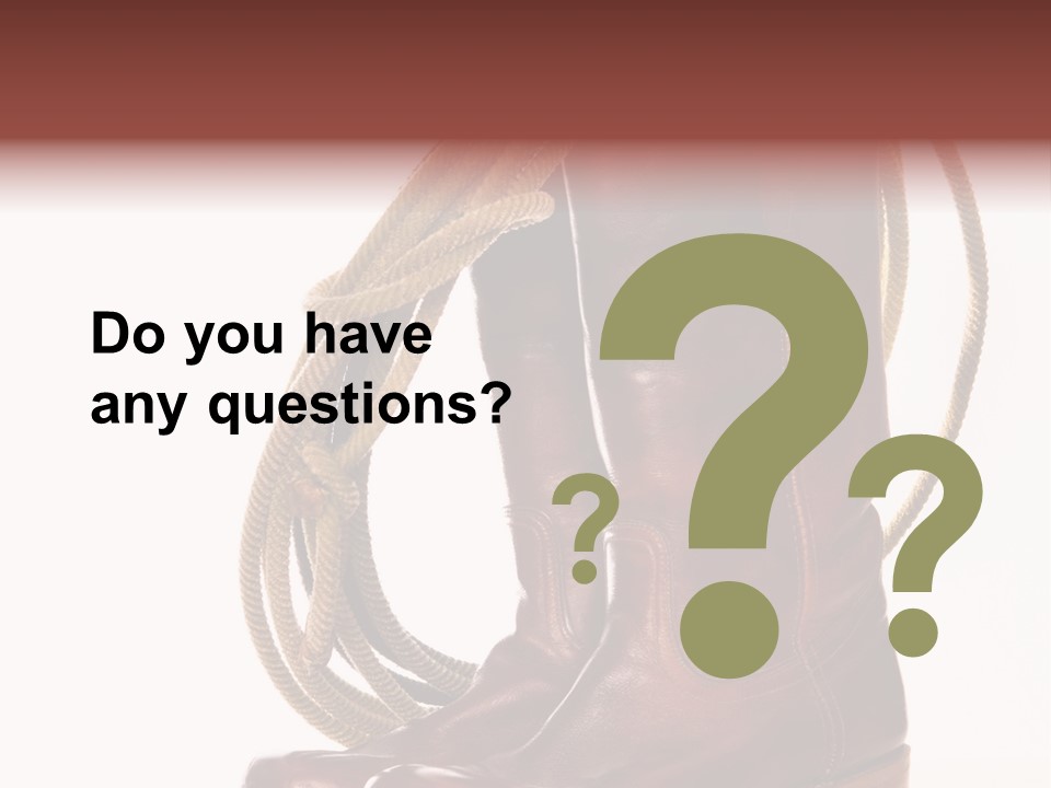 Stictching Twist Leather PowerPoint Template