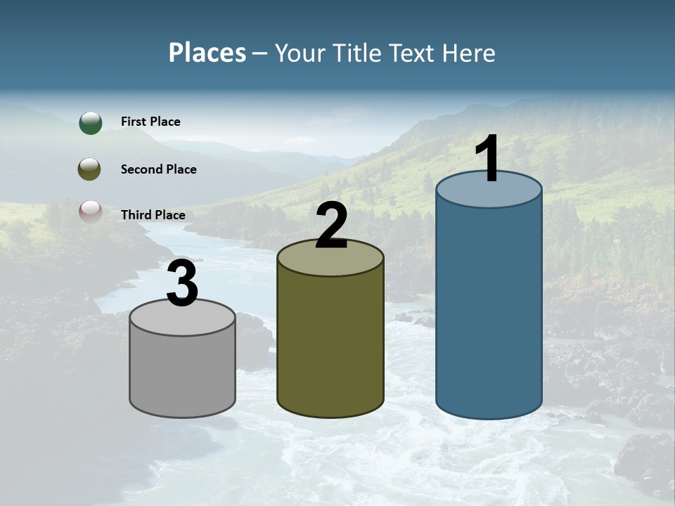 Summer Environment Mountains PowerPoint Template