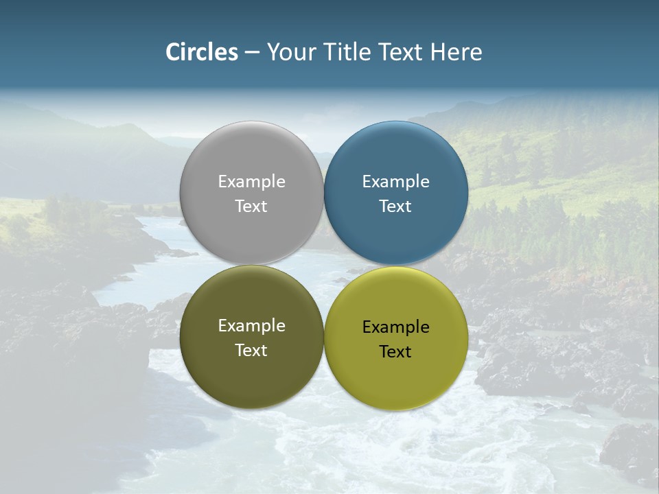 Summer Environment Mountains PowerPoint Template