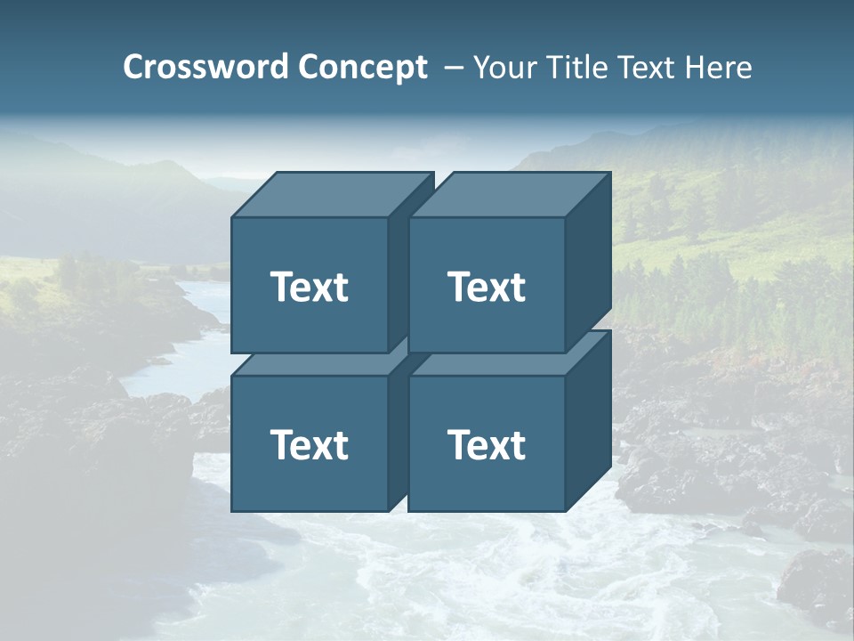Summer Environment Mountains PowerPoint Template