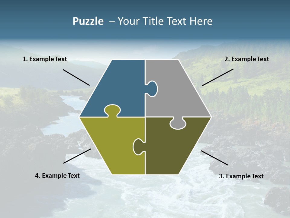 Summer Environment Mountains PowerPoint Template