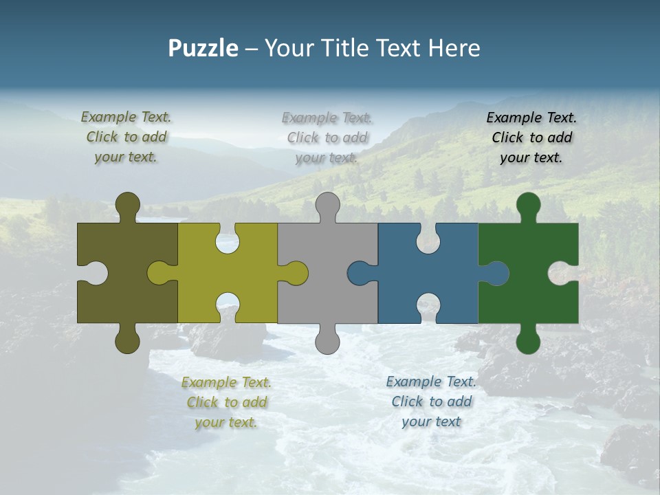 Summer Environment Mountains PowerPoint Template