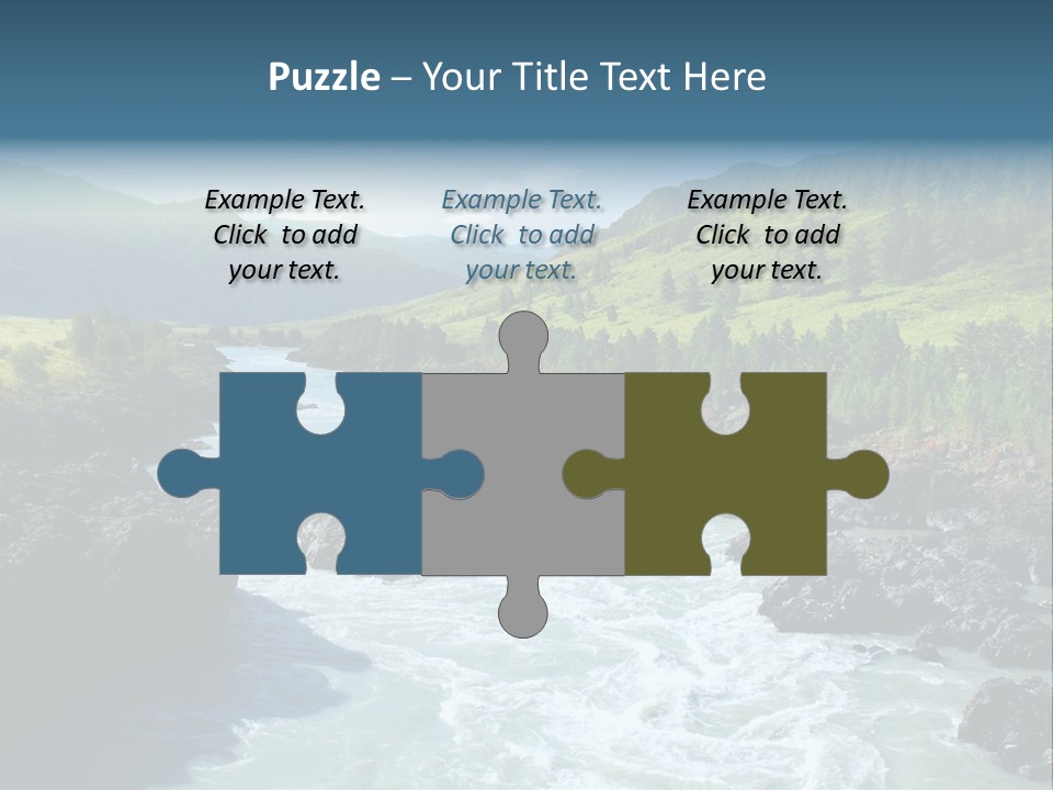 Summer Environment Mountains PowerPoint Template