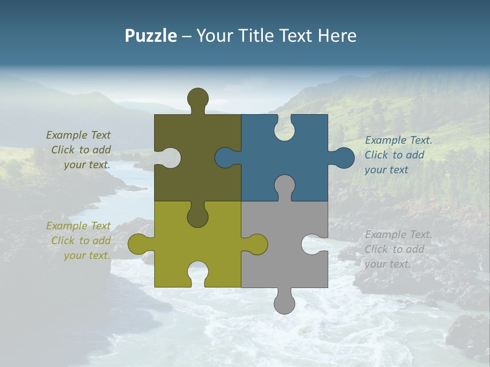 Summer Environment Mountains PowerPoint Template