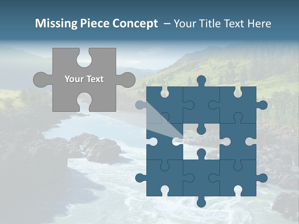 Summer Environment Mountains PowerPoint Template