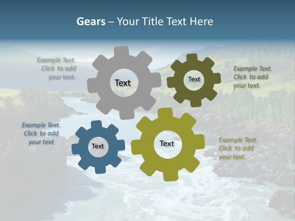 Summer Environment Mountains PowerPoint Template