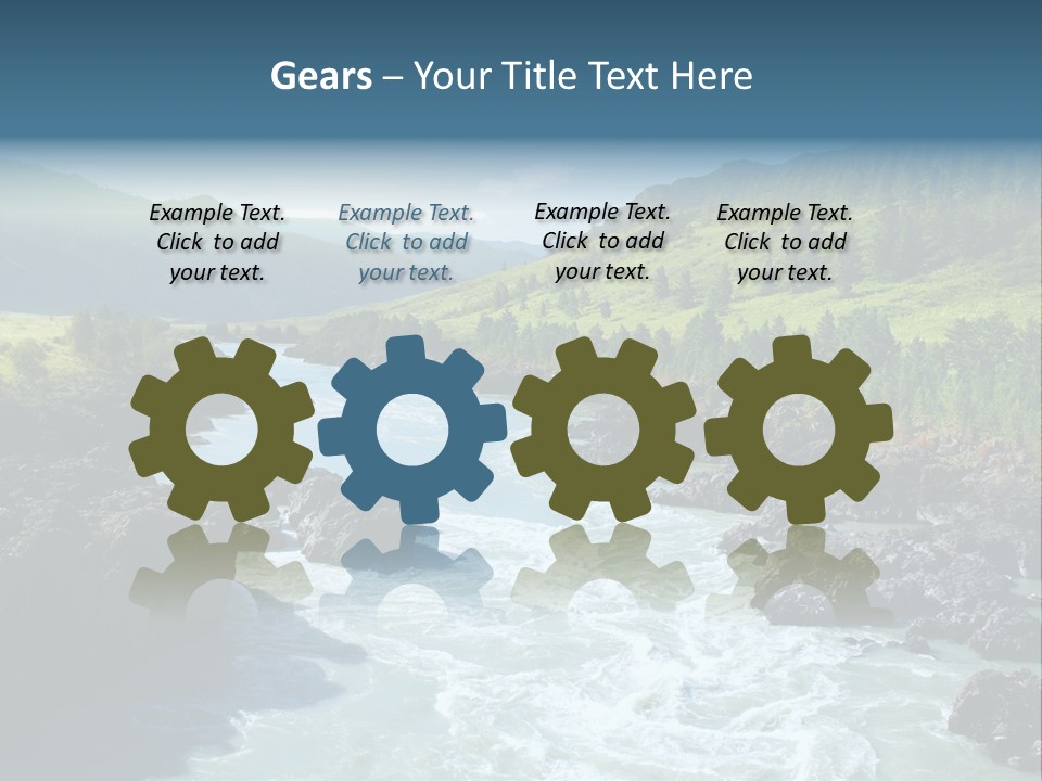 Summer Environment Mountains PowerPoint Template