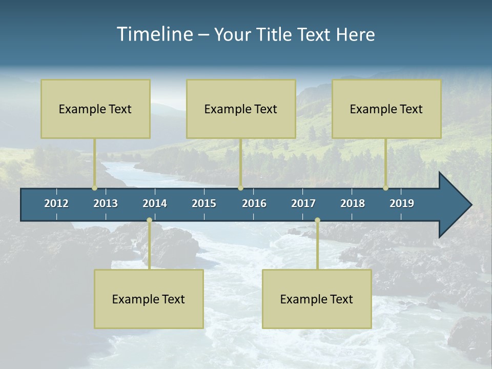 Summer Environment Mountains PowerPoint Template