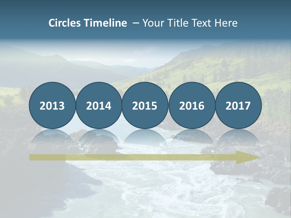 Summer Environment Mountains PowerPoint Template