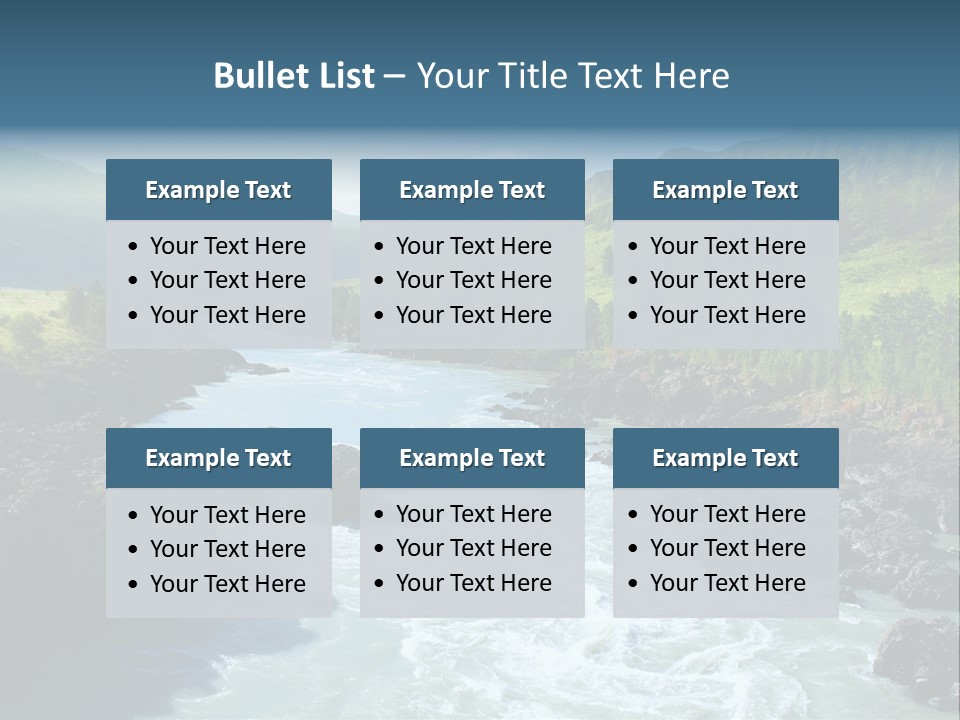 Summer Environment Mountains PowerPoint Template