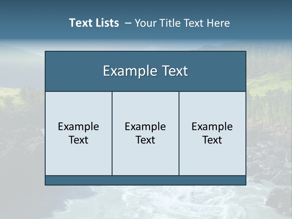 Summer Environment Mountains PowerPoint Template