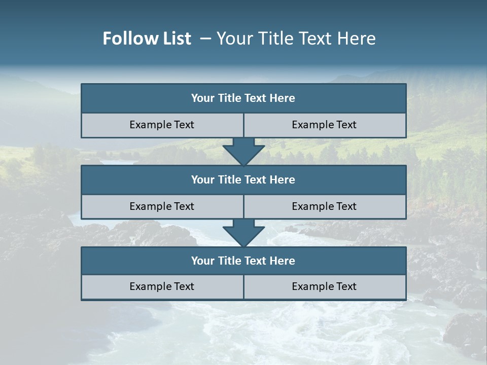 Summer Environment Mountains PowerPoint Template