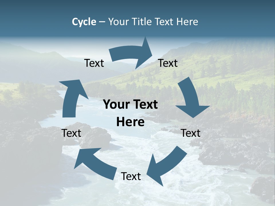 Summer Environment Mountains PowerPoint Template