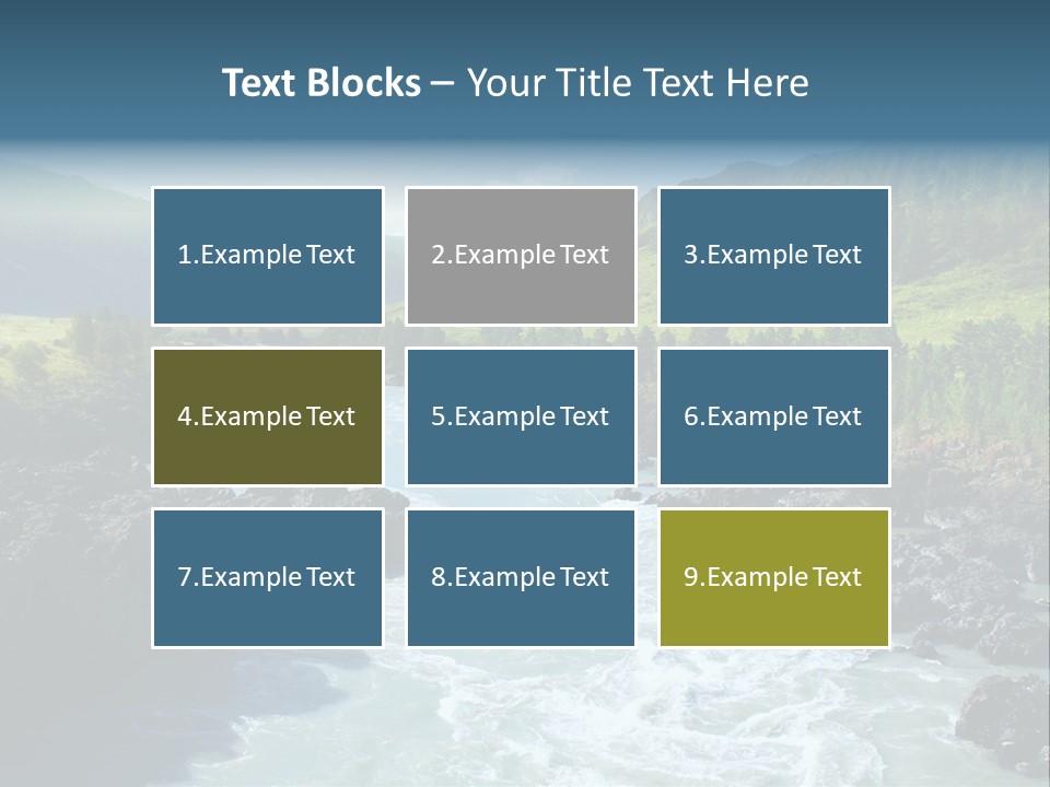 Summer Environment Mountains PowerPoint Template