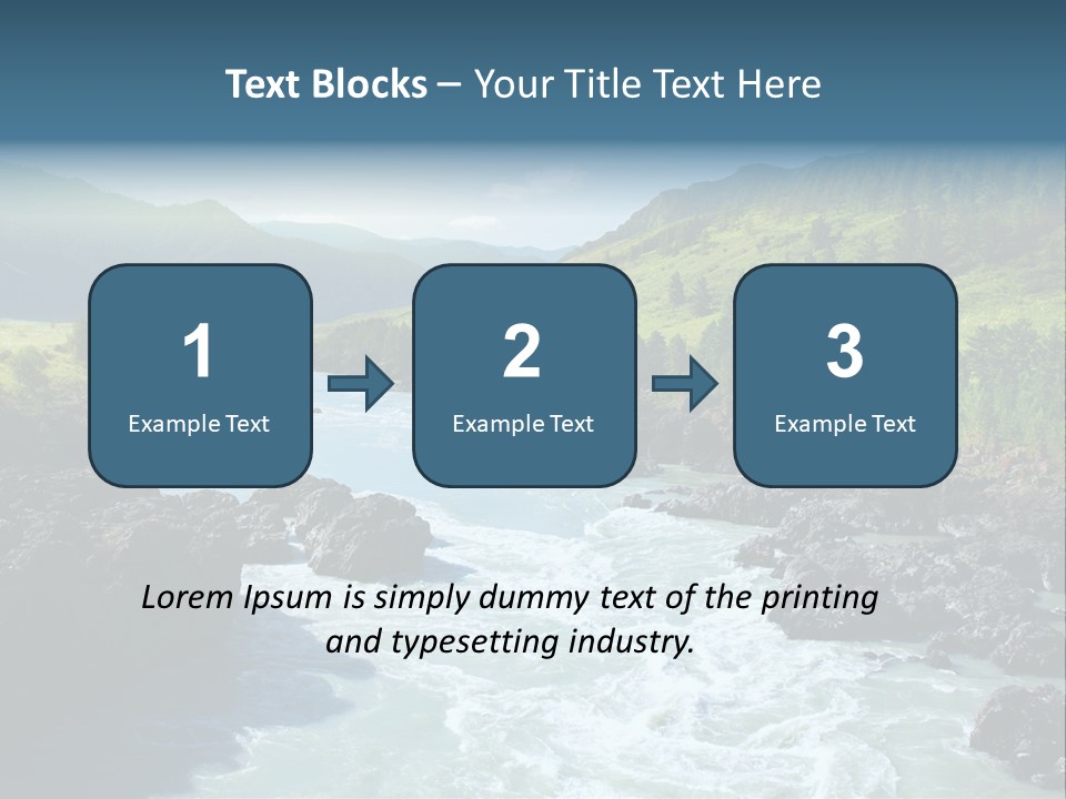 Summer Environment Mountains PowerPoint Template