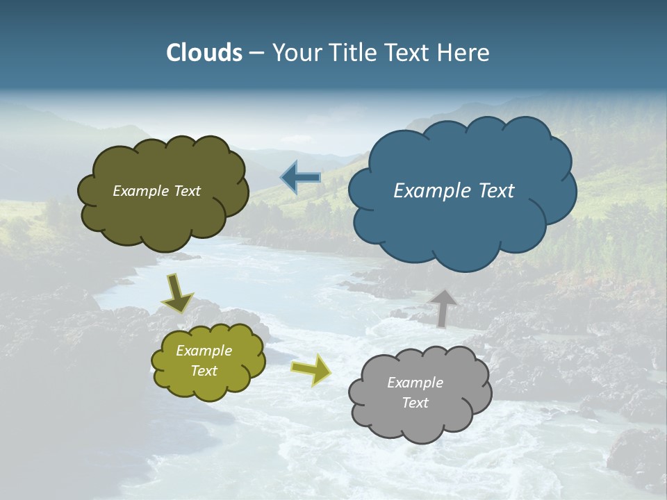 Summer Environment Mountains PowerPoint Template