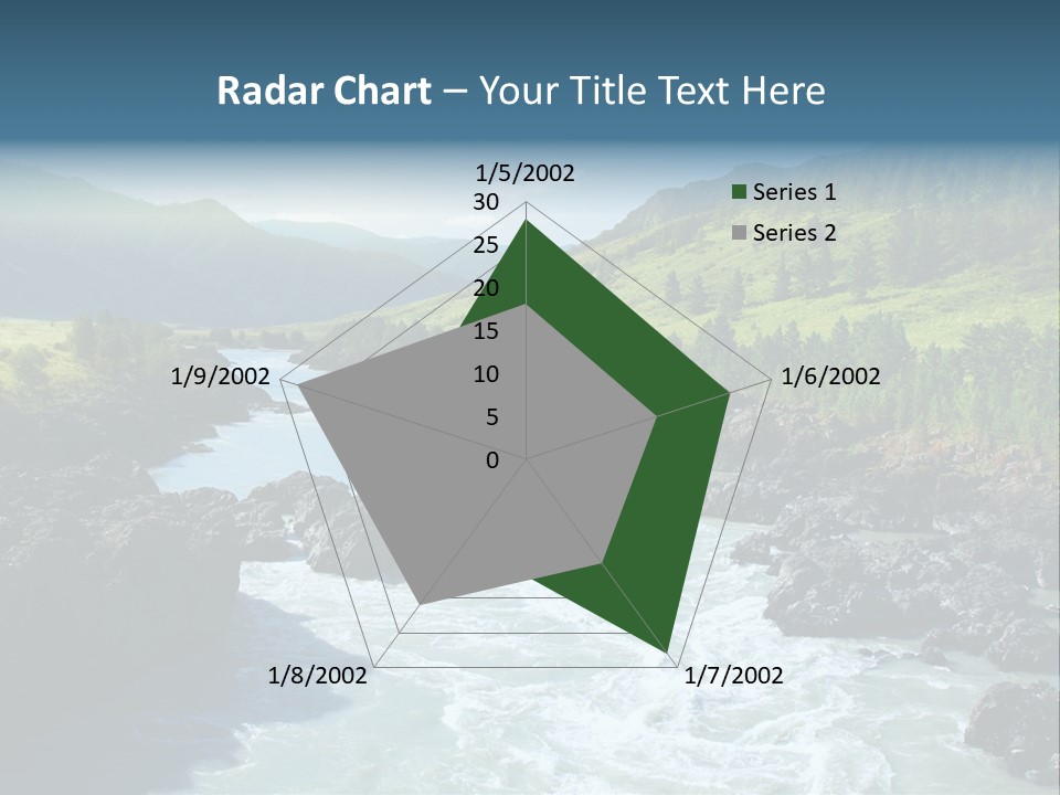 Summer Environment Mountains PowerPoint Template