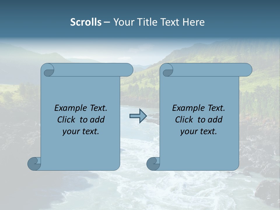 Summer Environment Mountains PowerPoint Template