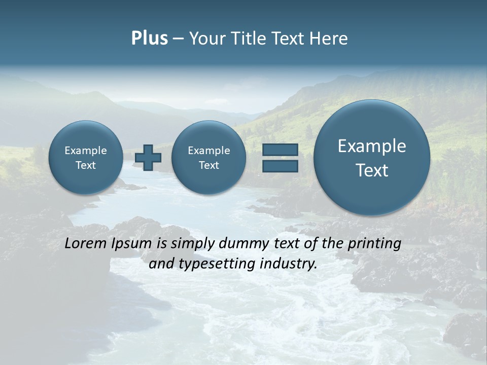 Summer Environment Mountains PowerPoint Template