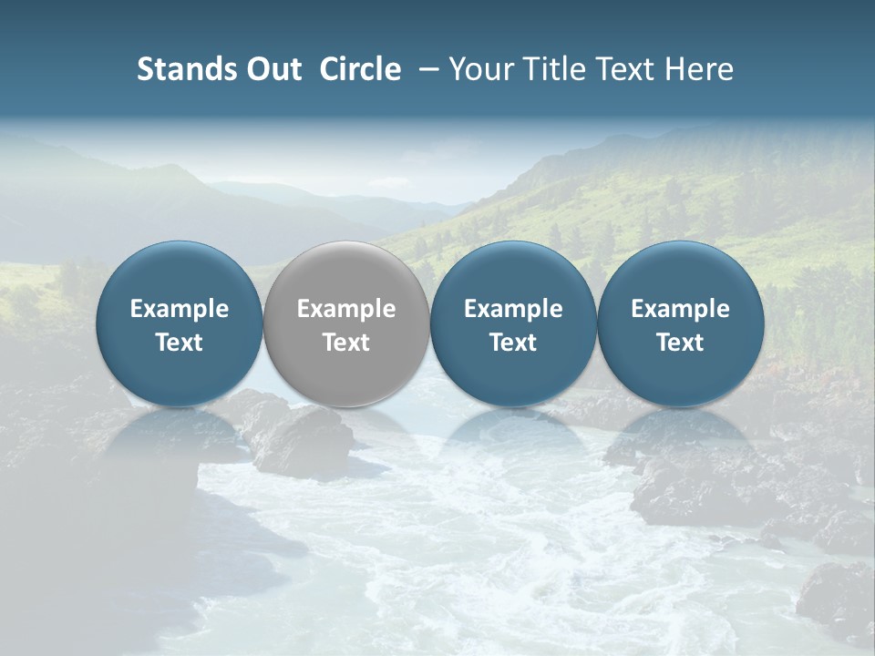 Summer Environment Mountains PowerPoint Template