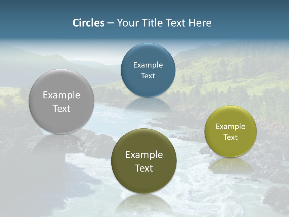 Summer Environment Mountains PowerPoint Template