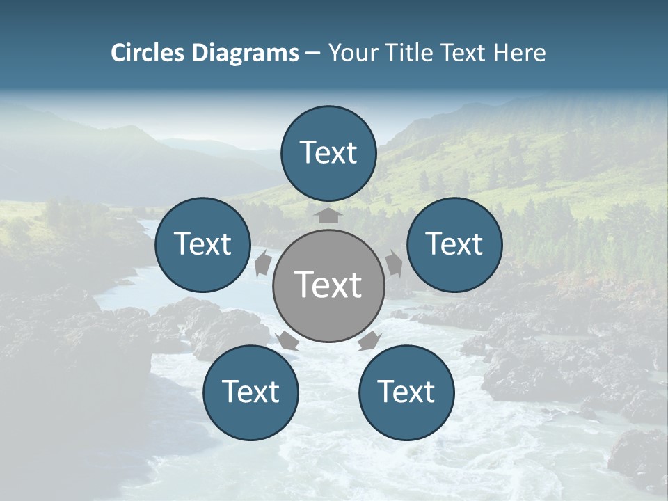 Summer Environment Mountains PowerPoint Template