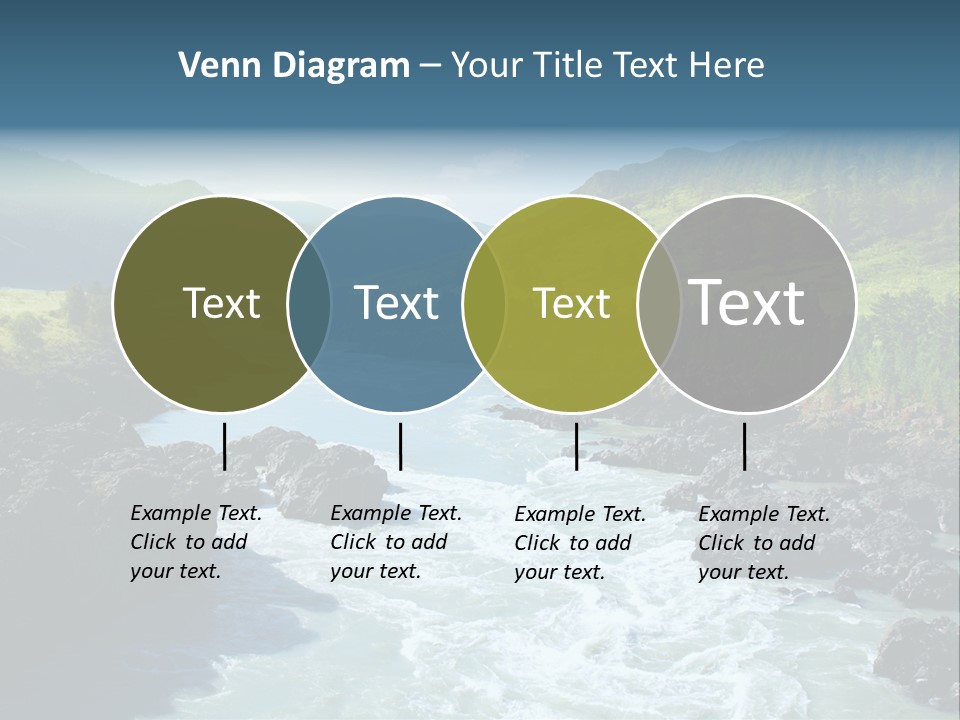 Summer Environment Mountains PowerPoint Template
