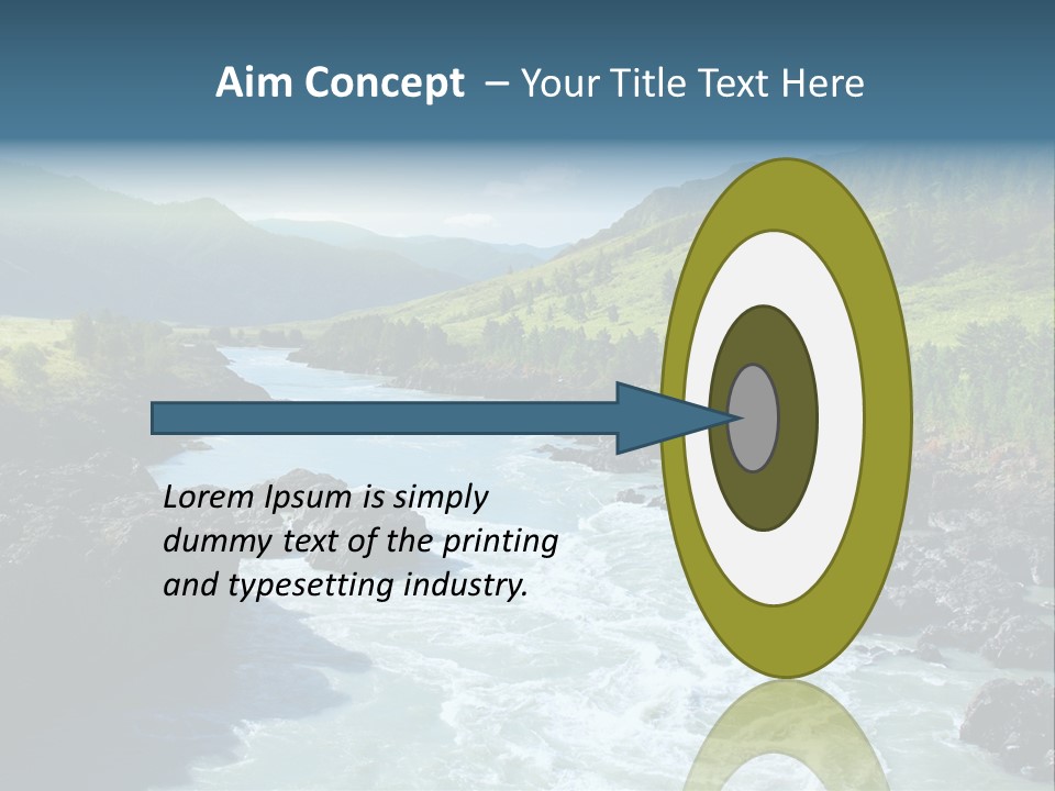 Summer Environment Mountains PowerPoint Template