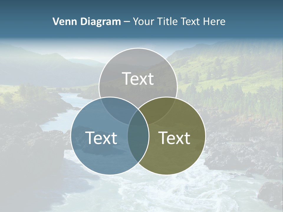 Summer Environment Mountains PowerPoint Template