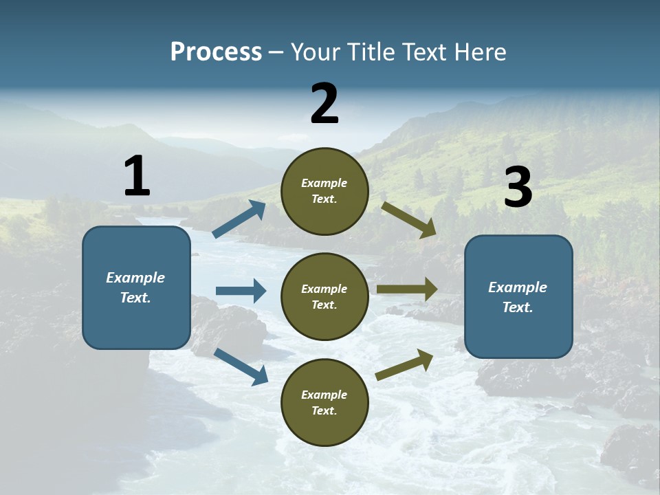 Summer Environment Mountains PowerPoint Template