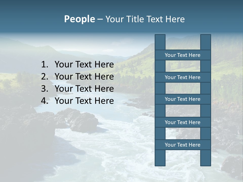 Summer Environment Mountains PowerPoint Template
