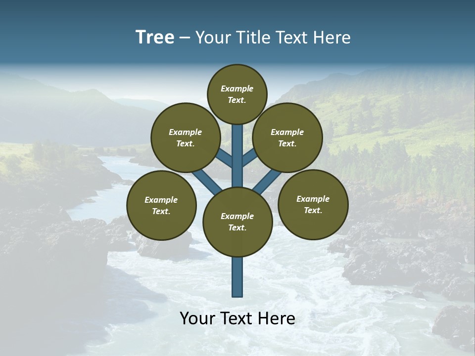 Summer Environment Mountains PowerPoint Template
